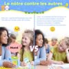 Carte flash francesi standard standard per l'apprendimento, per bambini piccoli, 1 2 3 4 5 6 anni, 200 fogli - immagine 7