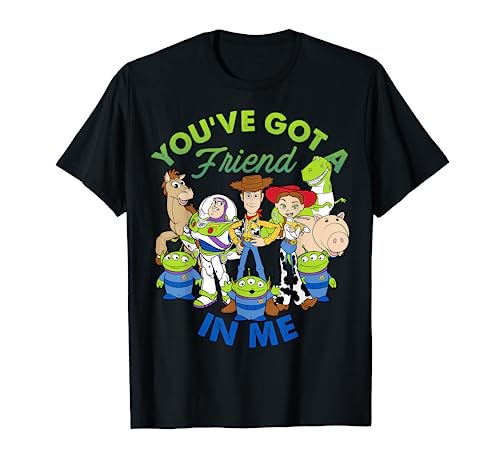 Disney Pixar Toy Story Cartoon Group Shot Maglietta