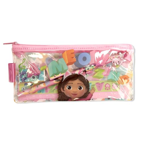 Dreamworks Gabby's Dollhouse Gabby's Dollhouse Kids Materiale Scolastico Set di cancelleria Astuccio per Ragazze