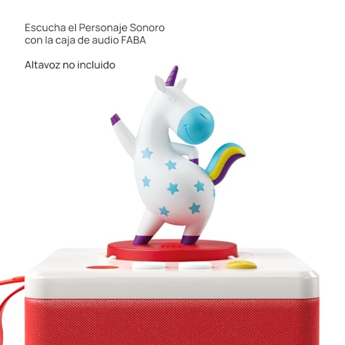 FABA Personaggio sonoro L'Unicorno Felice - Canzoni - Giocattoli, Contenuti Educativi, in Spagnolo, per Ragazze e Ragazzi a partire da 0 anni, Multicolore, FFL30001 - immagine 4