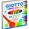 Giotto, 24 Pennarelli Turbo & Giotto Stilnovo Pastelli Colorati In Astuccio 24 Colori - immagine 3