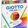 Giotto, 24 Pennarelli Turbo & Giotto Stilnovo Pastelli Colorati In Astuccio 24 Colori - immagine 7