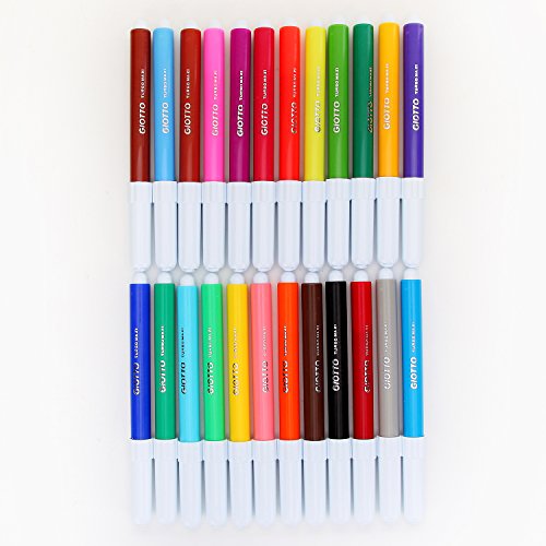 Giotto 455000 Pennarelli Turbo Maxi Punta Larga, 5 Mm, Conf. Da 24 Tonalita' Di Colori & Giotto Turbo Color Pennarelli In Astuccio Da 36 Colori - immagine 4