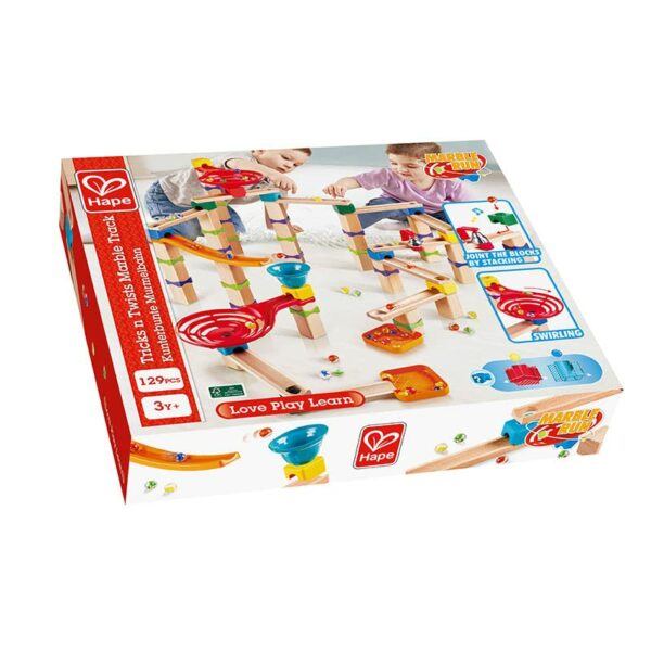 Hape Pista per marmotta, giocattolo da costruzione in legno FSC, a partire dai 3 anni in su, E1100 - immagine 6