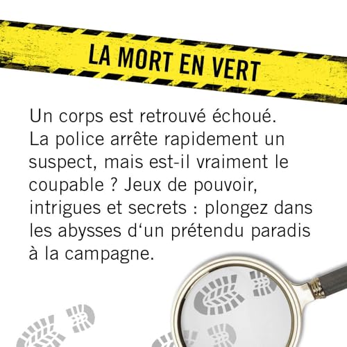 Hidden Games Scène du Crime - Affaire n°3 - LA Mort EN VERT - Française - Jeu de scène de Crime réaliste, jeu de détective passionnant, jeu d'Escape Room - immagine 3