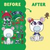 JOYIN 36 PCS Adesivo di Natale | Create i vostri personaggi natalizi | Fogli adesivi misti e assortiti con design a corpo intero Renna, Pupazzo di neve, Elfo per bambini - immagine 9