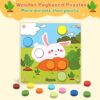 Japace Puzzle Bambini 2 3 Anni, Giochi Montessori di Abbinamento Colori, Giochi Bambini da Puzzle in Legno, Giocattoli Educativi Set Regalo per Bambina Bimbo Ragazza Ragazzo - immagine 4