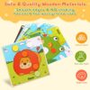 Japace Puzzle Bambini 2 3 Anni, Giochi Montessori di Abbinamento Colori, Giochi Bambini da Puzzle in Legno, Giocattoli Educativi Set Regalo per Bambina Bimbo Ragazza Ragazzo - immagine 6