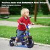 KORIMEFA Bambini Trike Bici Pieghevole Balance Bike con Cestino di Stoccaggio per 1-3 Anni Ragazzi Ragazze Trike con Regolabile Seat & Night Riflettore, Facile da memorizzare, Compleanno Natale - immagine 3