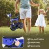 KORIMEFA Bambini Trike Bici Pieghevole Balance Bike con Cestino di Stoccaggio per 1-3 Anni Ragazzi Ragazze Trike con Regolabile Seat & Night Riflettore, Facile da memorizzare, Compleanno Natale - immagine 6