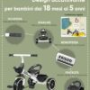 KRIDDO Tricicli per Bambini da 24 Mesi a 4 Anni, Triciclo per Bambini Piccoli da 2.5 a 5 Anni, Regalo Tricicli per Bambini di 2-4 Anni, Tricicli per Bambini Piccoli - immagine 4