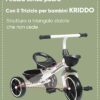KRIDDO Tricicli per Bambini da 24 Mesi a 4 Anni, Triciclo per Bambini Piccoli da 2.5 a 5 Anni, Regalo Tricicli per Bambini di 2-4 Anni, Tricicli per Bambini Piccoli - immagine 7