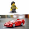 LEGO Speed Champions Supercar Ferrari F40, Modellino di Auto Sportiva da Costruire, Macchina Giocattolo da Collezione con Minifigure del Pilota, Giochi per Bambini e Bambine da 9 Anni in su 76934 - immagine 7