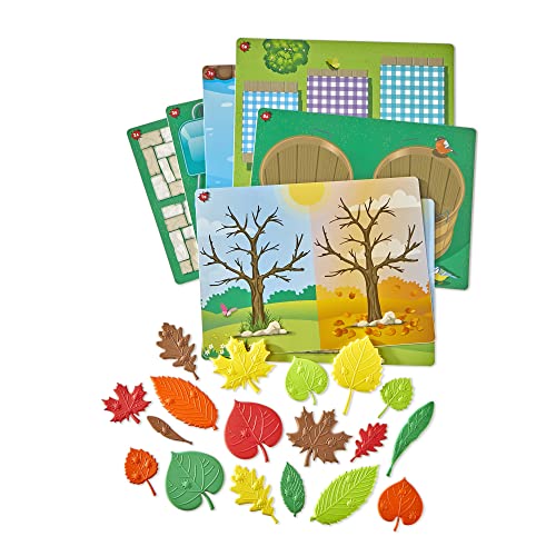 Learning Resources Set di Attività Matematiche Foglie Sensoriali, Gioco con i motivi, Puzzle di forme, Schede con blocchi e motivi, Ordinamento, Contare & Attività prescolari, 3+, Multicolor, 94460 - immagine 6