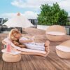 Lori Mini Toy Furniture – 6-inch Doll & Dollhouse Accessories – Chairs, Table, Umbrella, Lemonade – Play for Kids – 3 Years + – Marina's Terrace Set, Multicolore, LO37119Z - immagine 4