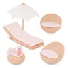 Lori Mini Toy Furniture – 6-inch Doll & Dollhouse Accessories – Chairs, Table, Umbrella, Lemonade – Play for Kids – 3 Years + – Marina's Terrace Set, Multicolore, LO37119Z - immagine 7