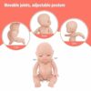 Lotvic Mini Bambole Reborn, 6 Pezzi Bambolina, Bambole Set, 4 pollici Bambole Familiari in Gel di Silice Set,Mini Bambole Rinascita del Sonno in Miniatura Giocattoli Regalo per Bambini Ragazzi Ragazze - immagine 5