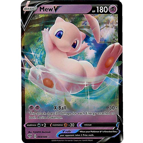 Mew V - 69/189 - Ultra Raro Spada & Scudo Oscurità Ablaze Singles