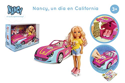 Nancy - Un Giorno in California, Bambola con Macchina Y Pattini per Bambine/i a Partire da 3 Anni, 700015788, Multicolor - immagine 7