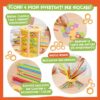 Nene Toys BEEFALL, Gioco Montessori 4-in-1 per Bambini 3-9 Anni - Gioco Educativo in Legno con Alveare, 12 Api, Bastoncini Colorati, Dadi e Carte - Gioco per la Famiglia per lo Sviluppo Cognitivo - immagine 4