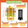Nene Toys BEEFALL, Gioco Montessori 4-in-1 per Bambini 3-9 Anni - Gioco Educativo in Legno con Alveare, 12 Api, Bastoncini Colorati, Dadi e Carte - Gioco per la Famiglia per lo Sviluppo Cognitivo - immagine 6