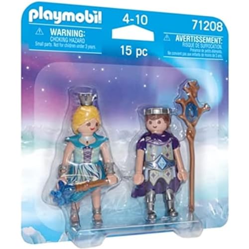 PLAYMOBIL Duo Pack 71208 Principessa e Principe di Ghiaccio per Bambini dai 4 Anni