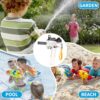 Pistola ad acqua elettrica potenziata,Pistole ad Acqua Potenti a Lunga Distanza,Pistole ad Acqua Elettriche,Lungo Raggio da 8-10 Metri,per Spiaggia Piscina per Feste e Piscina All'aperto - immagine 8