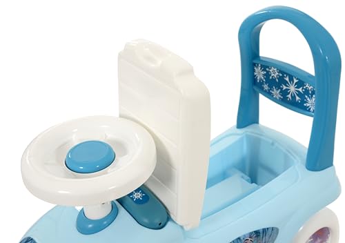 Prima auto cavalcabile per bambini con telefono, da 1 anno, gioco 3 in 1, macchinina primi passi con portagiochi - immagine 6