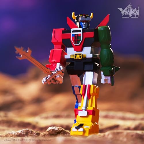 Super7 Voltron Defender of The Universe (Shogun), Action figure di Voltron da 9,5 cm, con accessori, vintage, da collezione - immagine 3