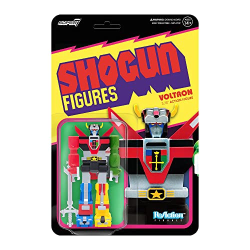 Super7 Voltron Defender of The Universe (Shogun), Action figure di Voltron da 9,5 cm, con accessori, vintage, da collezione - immagine 4