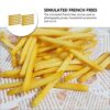 TOYANDONA 24 patatine fritte francesi, Simulazione, patatine fritte da cucina, giocattolo artificiale Lifelike Food, modello per ristorante e feste, spessay - immagine 3