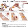 Tatuaggi Temporanei di Halloween-Tomicy 20 Fogli Halloween Zombie Scars Tatuaggi Adesivi con Falsi Scab Sangue, Fumetto Zucca Scheletro Pipistrello Fantasma Ragno Cappello da Strega - immagine 8