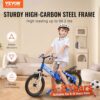 VEVOR- Kinder Fahrrad Senza Pedali Pieghevole, Colore Blu + Bianco + Nero, 1200 x 530 x 830 mm, Bicicletta per bambini 11,92 kg - immagine 3