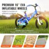 VEVOR- Kinder Fahrrad Senza Pedali Pieghevole, Colore Blu + Bianco + Nero, 1200 x 530 x 830 mm, Bicicletta per bambini 11,92 kg - immagine 7
