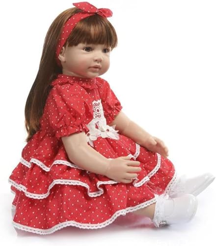 ZIYIUI Bambole Reborn Femmina 24 Pollici 60 cm Bambole Reborn Realistico Vinile Silicone Morbido Bambole Reborn Toddler Bambole Reborn Originali Regali di Natale Reborn Dolls Giocattolo Regalo - immagine 4