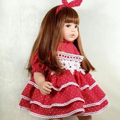 ZIYIUI Bambole Reborn Femmina 24 Pollici 60 cm Bambole Reborn Realistico Vinile Silicone Morbido Bambole Reborn Toddler Bambole Reborn Originali Regali di Natale Reborn Dolls Giocattolo Regalo - immagine 5