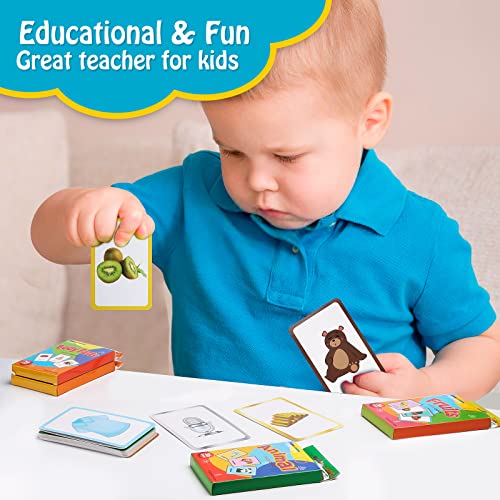 180 Flashcard di Apprendimento, Carte Flash Inglese - Frutta, Animali, Colore,Forma, Parti del Corpo, Educative Cards Carte Cognitive per giocattoli educativi precoci di apprendimento giocattolo - immagine 7
