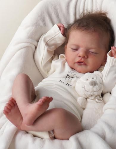 Bambole Reborn Femmina Realistica Baby Che Sembrano Vere Bambola Fatto a mano Corpo in cotone morbido Originali Dolls Toddler Bambina Bambolotti Bambini Maschio - immagine 6