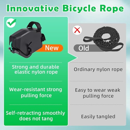 Corda di Traino per Bicicletta, Corda di traino retrattile per bicicletta per bambini con gancio più forte, facile da installare, sistema di traino portatile per ciclismo all'aperto - immagine 9