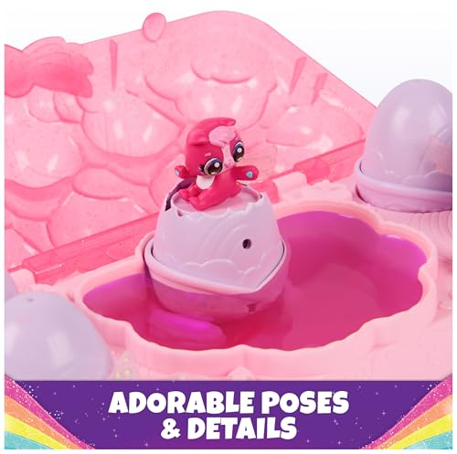Hatchimals Alive, cartone di uova giocattolo Rainbow Splash con 5 mini personaggi in uova con colore a sorpresa e 10 accessori, giocattoli per bambine e bambini dai 3 anni in su - immagine 6