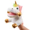Hopearl Pupazzo a mano con unicorno in peluche con bocca aperta e mobile per gioco fantasioso, gioco di ruolo, giocattolo interattivo per narytelling insegnamento puppet teatro, regalo per bambini, 30 - immagine 9