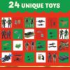 JOYIN 2023 Calendario dell'Avvento di Natale con Uomo dell'Esercito Militare Calendario per il Conto alla Rovescia di 24 Giorni con Soldati Action Figures, Armi per Ragazzi Bomboniere per Feste - immagine 5