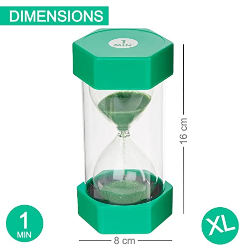 Jumbo Sand Timer for Kids- Colorful and Attractive-Easy to Operate- Visual Tool for Kids- Learning Tool - immagine 3