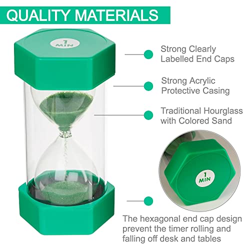 Jumbo Sand Timer for Kids- Colorful and Attractive-Easy to Operate- Visual Tool for Kids- Learning Tool - immagine 4