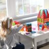 Magna-Tiles Metropolis-Set da 110 Pezzi-Piastrelle magnetiche 3D, Multicolore, 17.5 x 3 x 14 Inches, 20110 - immagine 4