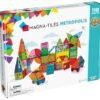 Magna-Tiles Metropolis-Set da 110 Pezzi-Piastrelle magnetiche 3D, Multicolore, 17.5 x 3 x 14 Inches, 20110