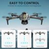 Mingfuxin Drone Con Telecamera Per Principianti, 5G Wifi FPV Droni Pieghevoli RC Quadcopter Con Evitamento Ostacoli, Motore Brushless, Avvio/Spegnimento Con Un Tasto, Capovolgimenti A 360° - immagine 7
