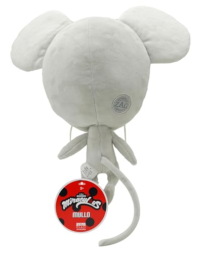 Miraculous Ladybug - Kwami Mon Ami Mullo, peluche per bambini da 24 cm, peluche morbidissimo con occhi in resina, brillantini e lucentezza, cuciture dettagliate (Wyncor) - immagine 3