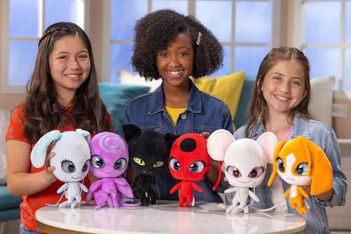Miraculous Ladybug - Kwami Mon Ami Mullo, peluche per bambini da 24 cm, peluche morbidissimo con occhi in resina, brillantini e lucentezza, cuciture dettagliate (Wyncor) - immagine 4