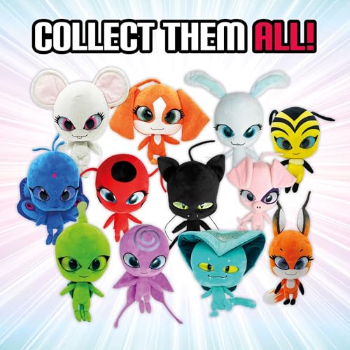 Miraculous Ladybug - Kwami Mon Ami Mullo, peluche per bambini da 24 cm, peluche morbidissimo con occhi in resina, brillantini e lucentezza, cuciture dettagliate (Wyncor) - immagine 7